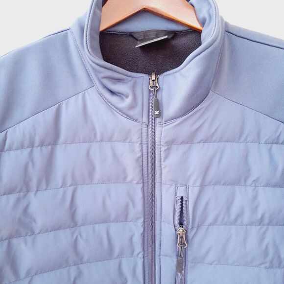 32Degrees Full Zip Lined Jacket Zip Pockets Blue Transitional Outdoors Sz: Large - Picture 6 of 10